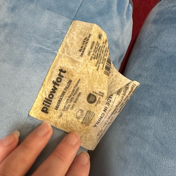 Set of 2 Light Blue Bolster Pillows From Pillowfort - Picture 6 of 10